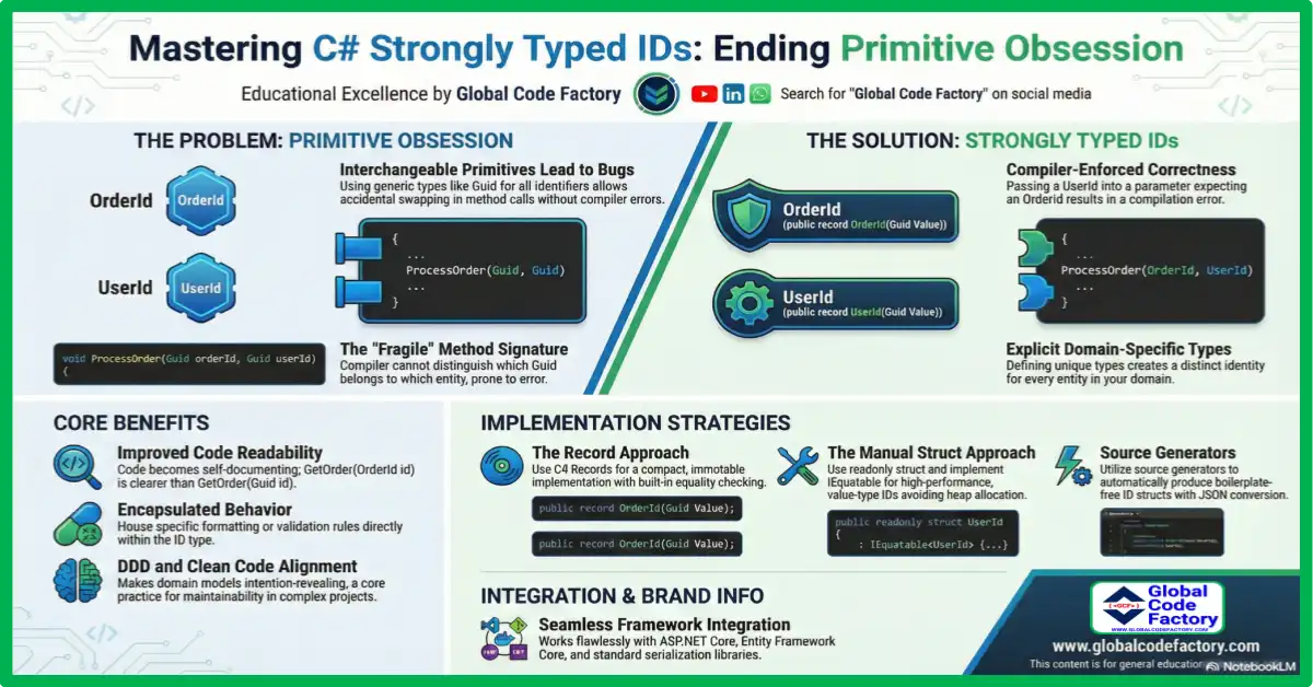 C# strongly typed IDs explained with examples for clean architecture and domain-driven design